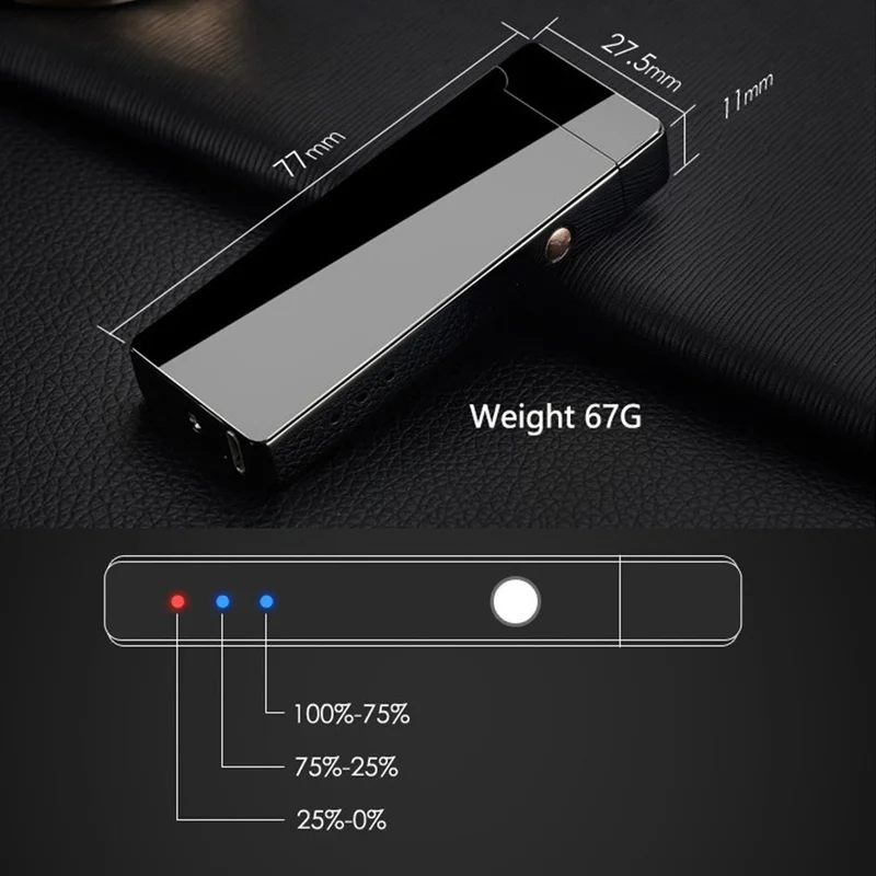 Гаджеты для мужчин двойная дуга Электронная Зажигалка USB перезаряжаемая