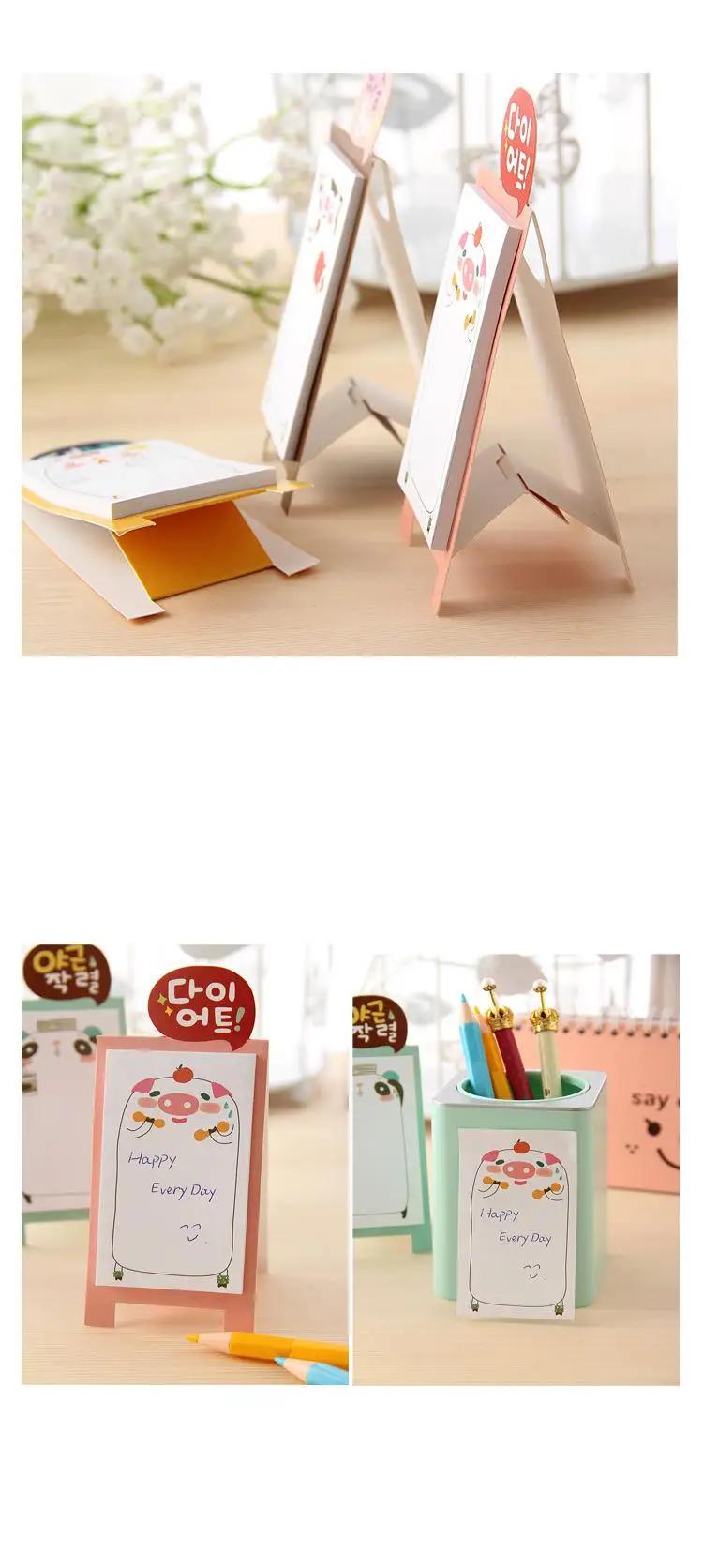 Мини планировщик с животными 6 видов|notepad set|notepad adhesivenotepad case |