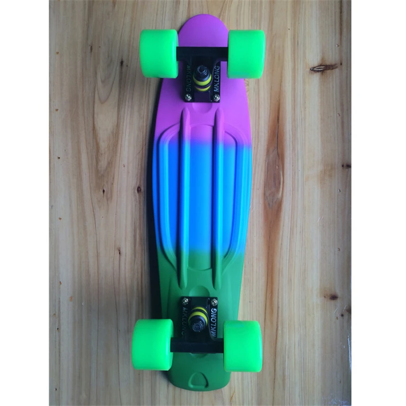 Fade-Retro Mini Cruiser Longboard for Boys and Girls, Skate Board, Ready to Ride, Peny Skateboards, 22x6"