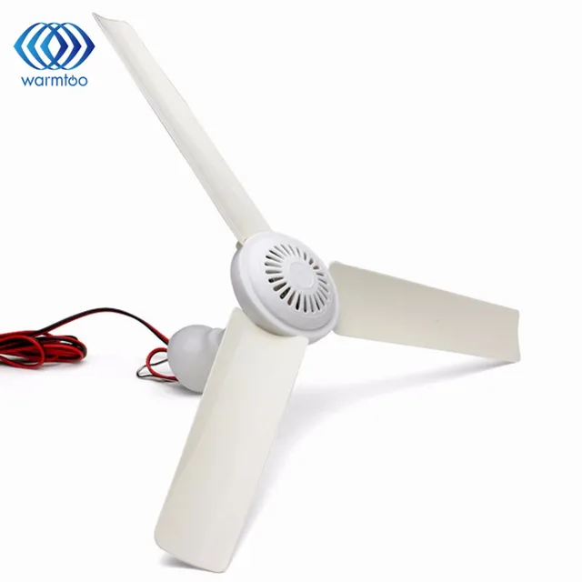 Us 17 65 Dc 12 V 5 Watt Kunststoff 3 Blatter Burstenlose Konverter Motor Decke Fan Batterie Lagerung Strasse Auto Decke Fans In Dc 12 V 5 Watt