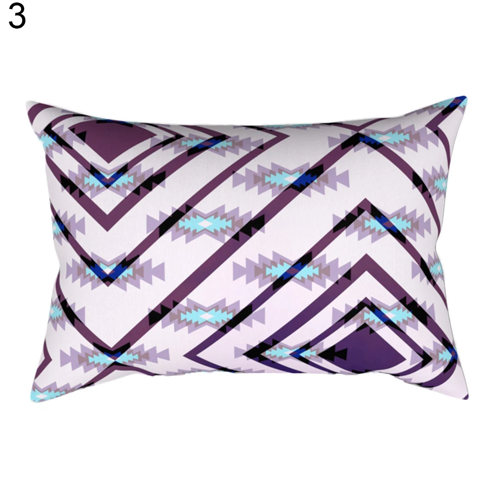 Home Letters Cat Lion Print Pillow Case Living Room Rectangular Soft Bed Sleeping Pillow Cover