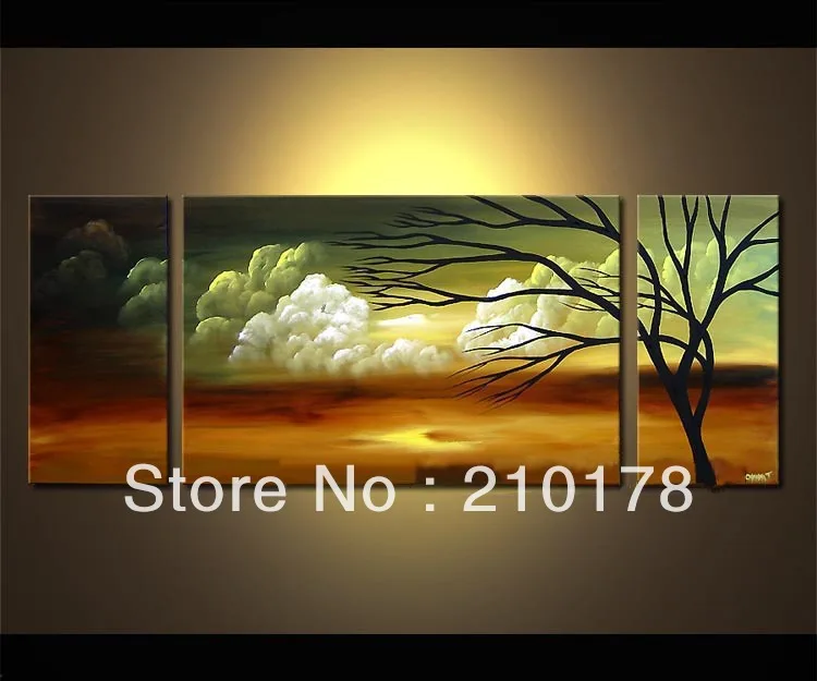 

handmade oil painting on canvas modern 100% Best Art Landscape oil painting original directly from artis LA3-163