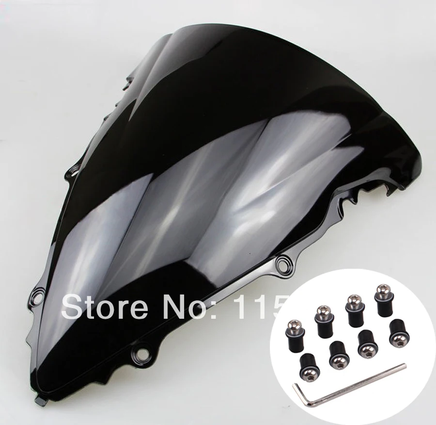 

Black Motorcycle Windshield WindScreen Case for Yamaha R6 2003-2005 YZF-R6 03-05