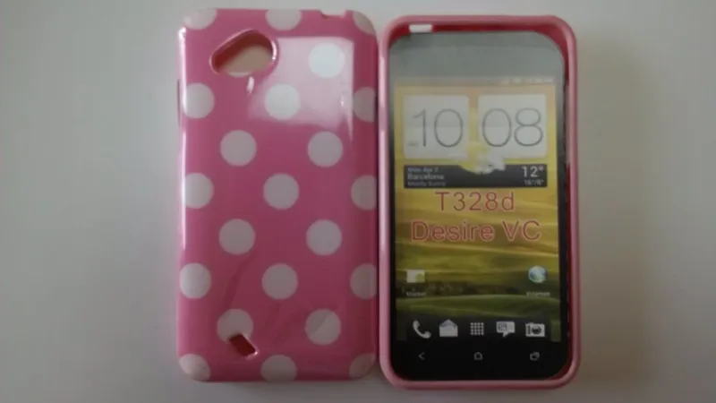 hTC Desire VC T328d Polka Dots Case (3)