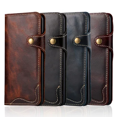 10PCS Sumgo Case Vintage Genuine Leather Wallet Cover for Samsung S8 Plus for Samsung S8 Leather