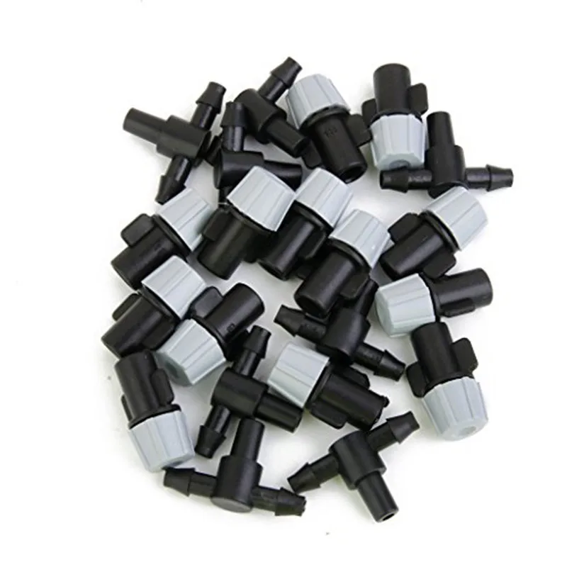 20pcs Sprinkler Heads Nozzle + Tee joints for Misting Watering Irrigation Irrigation Sprinkler Heads Garden Supplies (3)