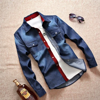 

New Men's denim Jackets Autumn Men's top button Coats Fashion Slim Casual Jackets Male Outerwear plus size 4XL