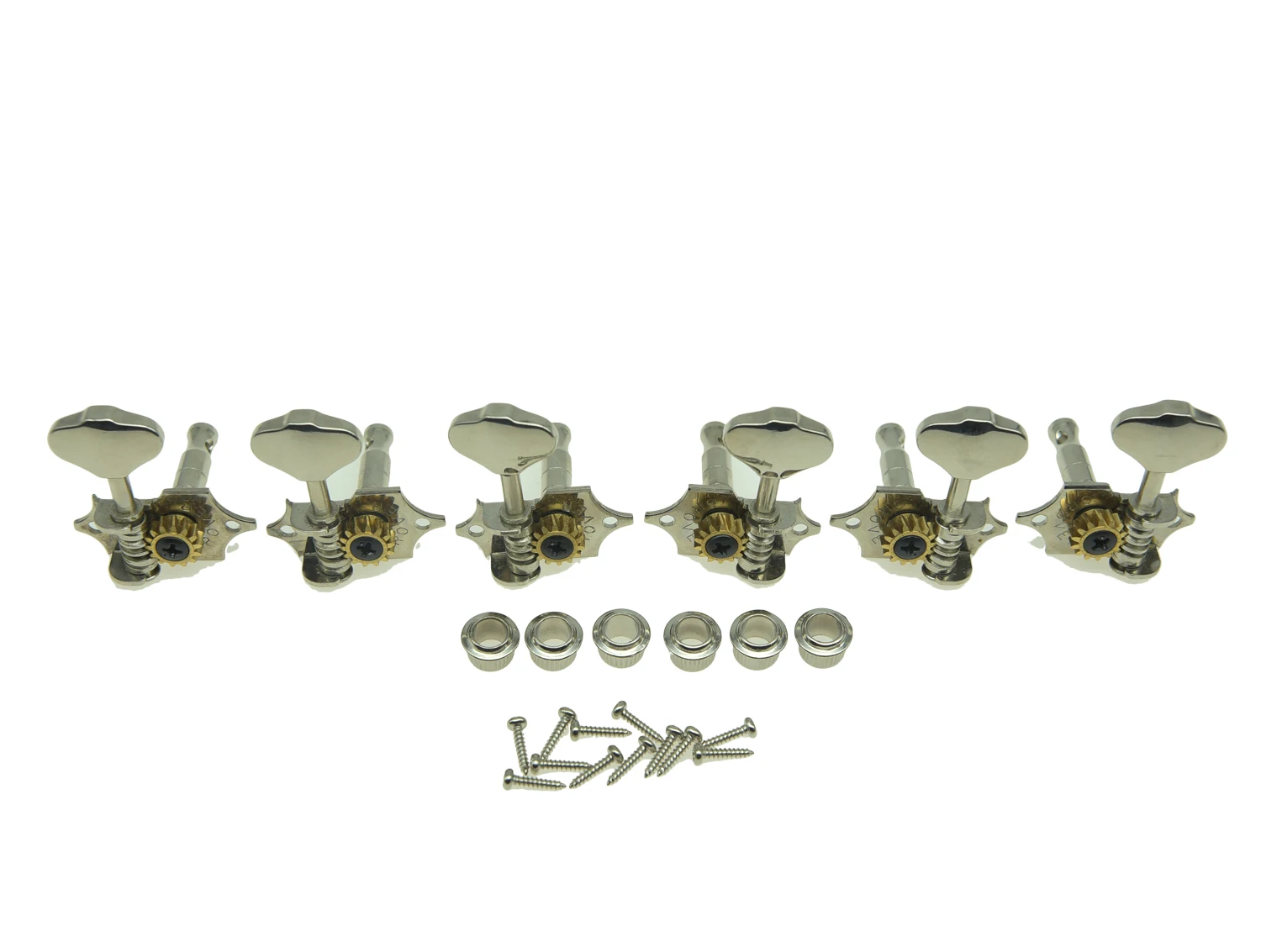 

Dopro Grover Set of 6 Sta-Tite 97 Series V97N Guitar Tuners 3x3 Guitar Tuning Keys 14:1 Guitar Machine Heads Nickel