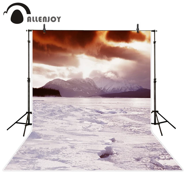 allenjoy photography background snow mountain plain nature scene