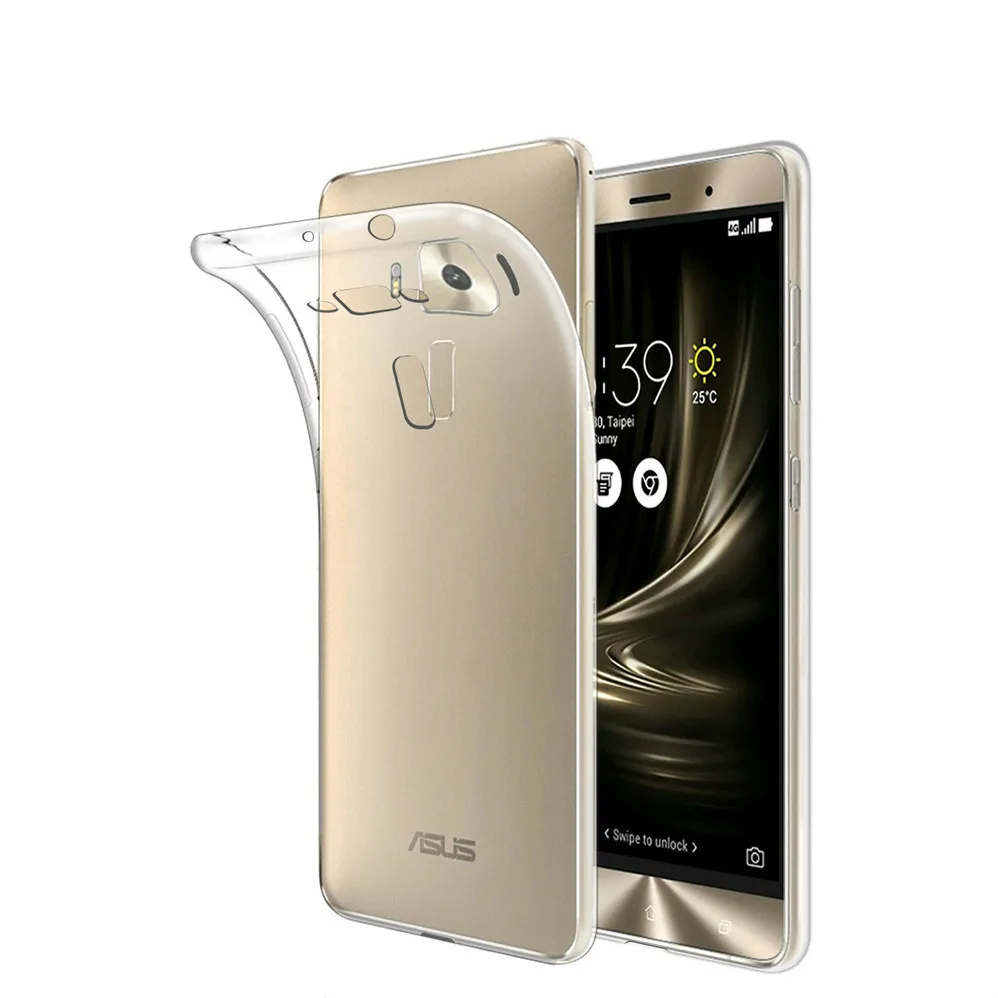 Для Asus Zenfone 3 Deluxe ZS550KL прозрачный мягкий ТПУ ультратонкий защитный чехол для