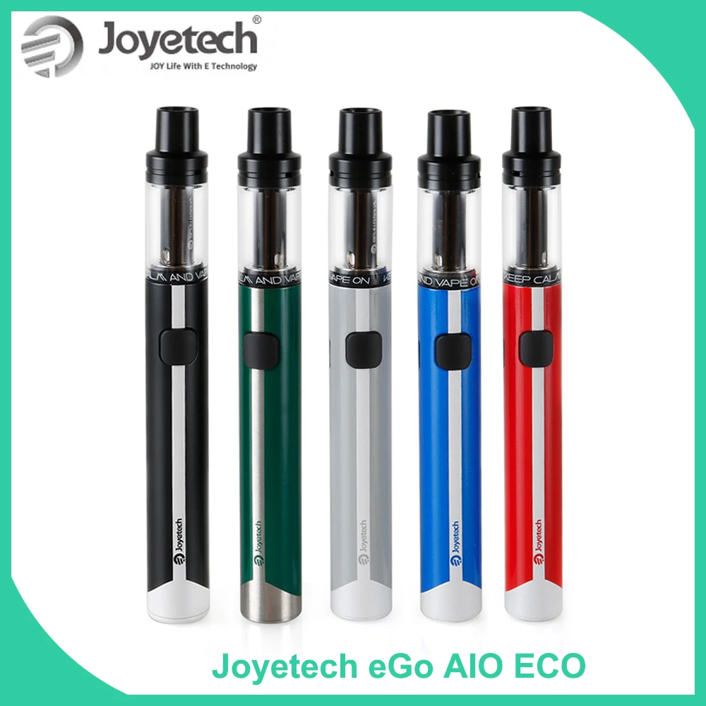 Original Joyetech eGo AIO ECO kit with 650mAh Battery 1.2ml E-liquid Capacity BFHN 0.5ohm head All in One E Cigarette