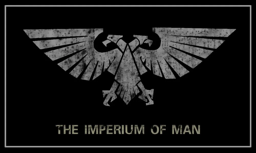 We are the imperial. Флаг вархаммер 40000 империум. Империум человечества warhammer 40000 флаг. Прогрессив метал. Агитационные плакаты галактической империи.