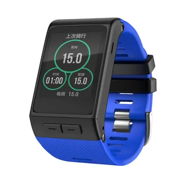 

Watch Strap Silicone Band Watchband Stainless Steel Buckle for Garmin Vivoactive HR GDeals