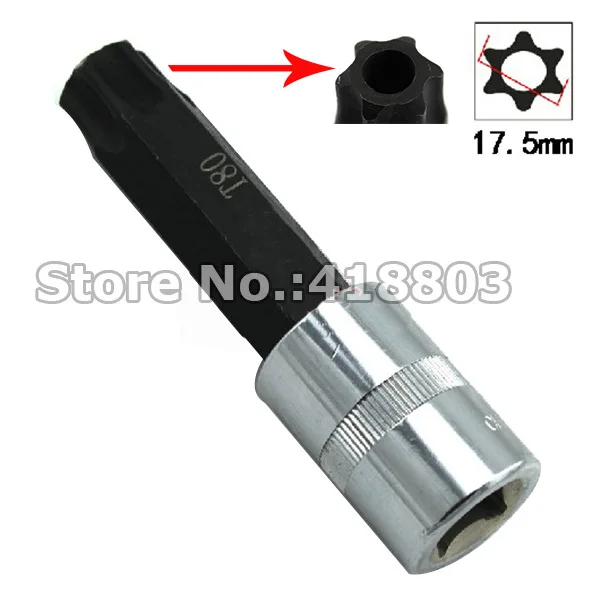 

1/2" dr. 100mm Length T80 Hollow Torx Socket Bit