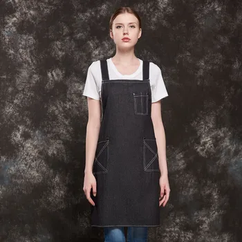 

Unisex Cowboy Halter Neck Adjustable Family Cooking Apron Restaurant Hotel Canteen Bakery Hairdressers Salon Waiter Work Apron