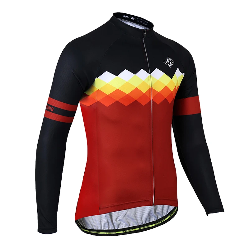 Siilenyond зимняя Флисовая теплая велосипедная Джерси с длинным рукавом, одежда для горного велосипеда, теплая флисовая одежда для горного велосипеда, одежда для велоспорта - Цвет: Winter Jerseys
