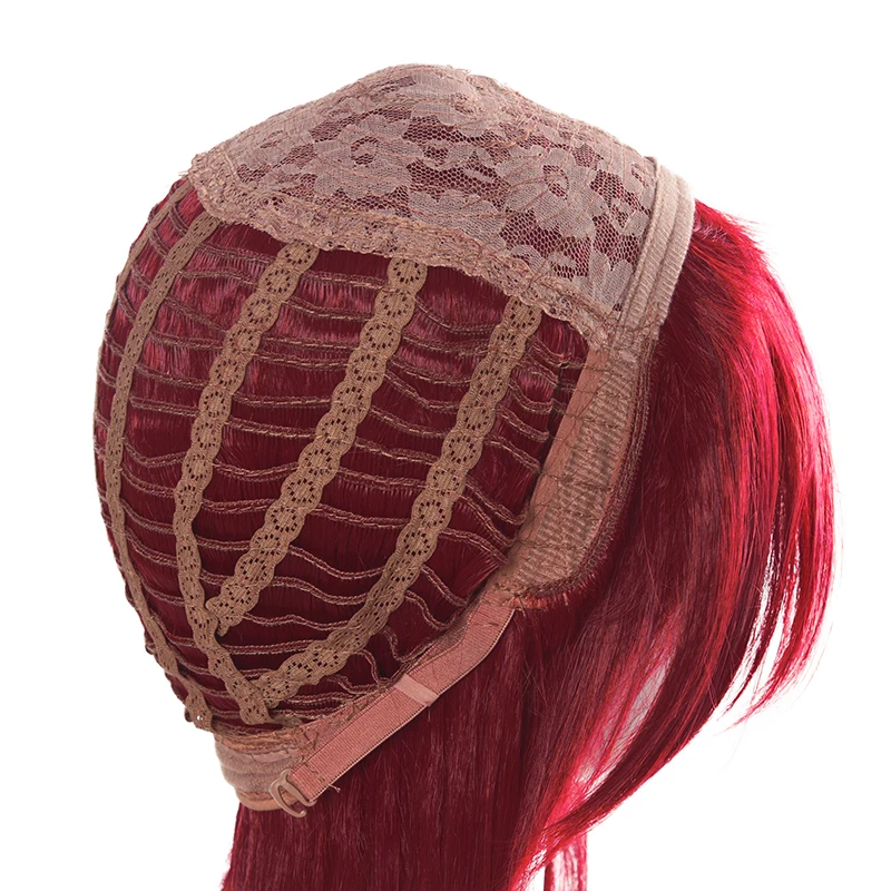 Парик L-email Zombieland Saga Sakura Minamoto Косплей парики 65 см вино красные синтетические волосы Perucas Косплей парик