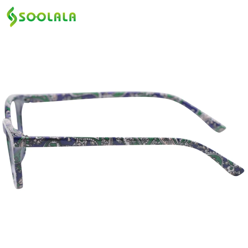 SOOLALA mujeres hombres bolsillo impreso gafas de lectura con bolsa a juego barato primavera bisagra Presbyopic gafas de lectura + 1,0 a 4,0 SOOLALA mujeres hombres bolsillo impreso gafas de lectura con bolsa a juego barato primavera bisagra Presbyopic gafas de lectura + 1,0 a 4,0