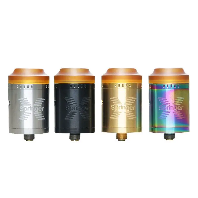 

Original Tigertek Springer X RDA Tank 24MM Electronic cigarette Rebuildable Atomizer VS Morphe RDA Mermaid Springer S RTA