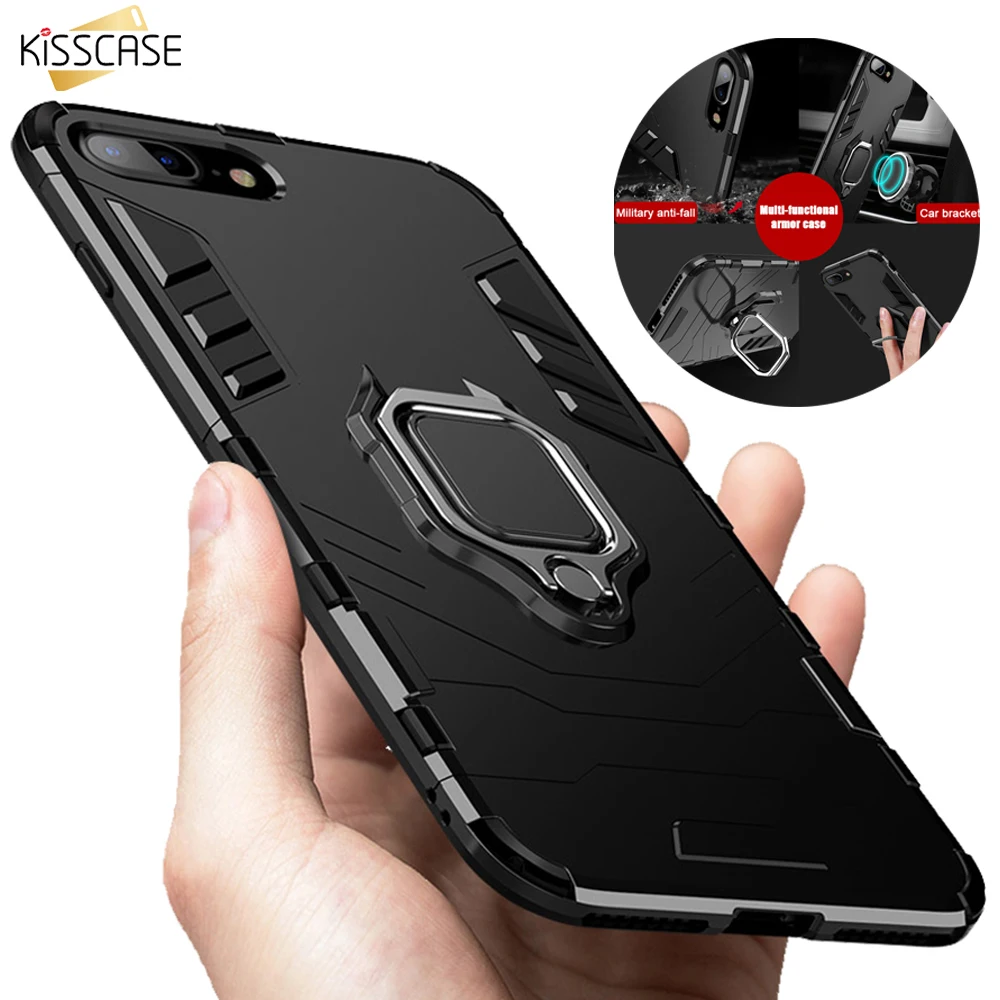 KISSCASE телефон чехлы для iPhone 6S 7 8 x xs max подставка держатель металлическое Магнитная