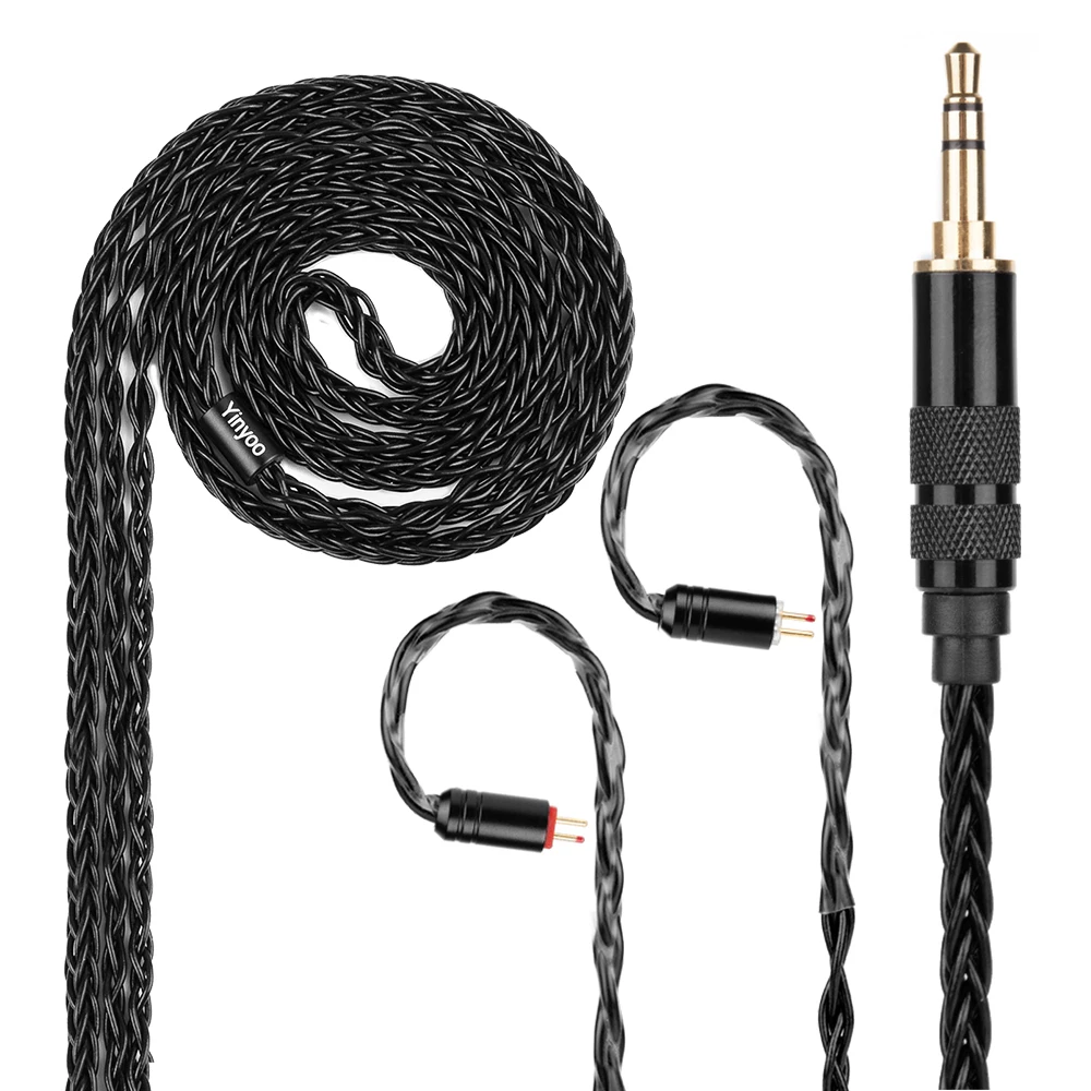 

HOT！Yinyoo H3 H5 8 Core Upgraded Silver Plated Cable With MMCX/2pin For QT5 QT2 ZS10 AS10 ZST ZS5 ZS6 ZS7 C10 C16 CA4 TFZ
