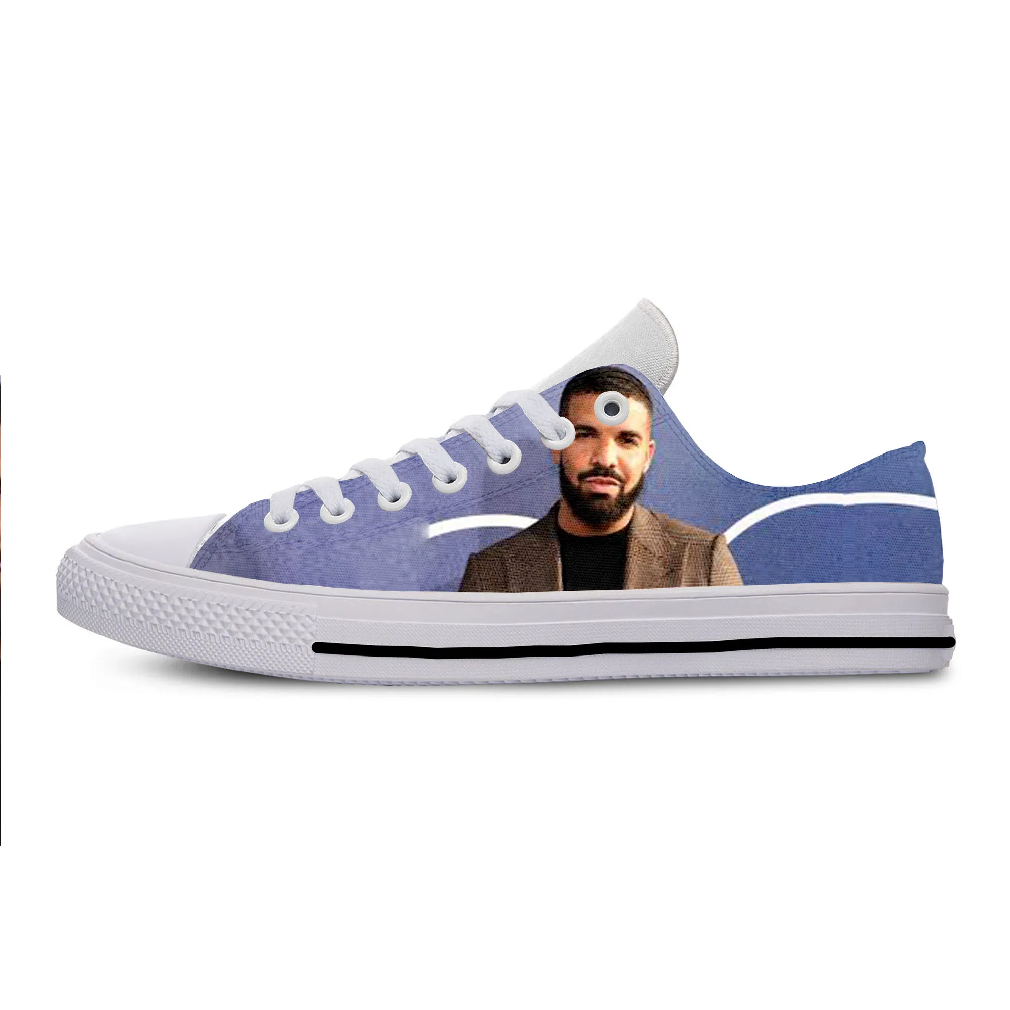 

2019 Hot Cool Fashion New Summer Handiness Casual Harajuku Shoes 3D Print For Man Woman Hip Hop Rap Music Rock Funny Drake