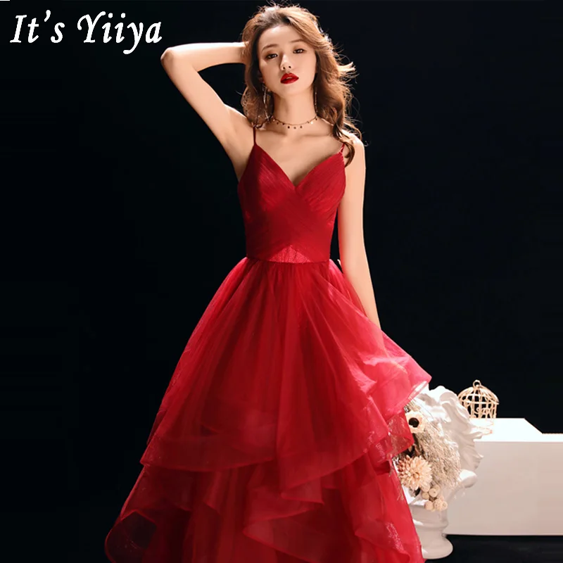 

Evening Dresses Sexy Backless 2019 Sleeveless Prom Dress Long Plus Size Women Party Dresses V-neck Sling Robe De Soiree E529
