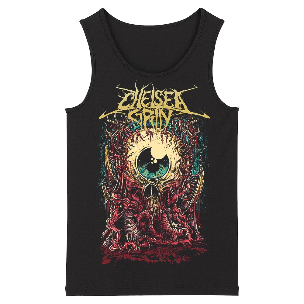 Bloodhoof Chelsea Grin Grindcore твердосплавный Deathcore Мужская Мода Топы с бретельками и азиатских Размеры