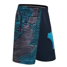 SYNSLOVE дизайн рябь тренировочный баскетбольный мяч KD новая волна живопись спортивные шорты свободные половина длины плюс размер с двойным карманом