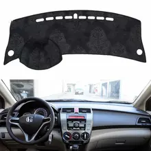 Для Honda City Grace 2008-2013 фланелевые Dashmats Dashboard Чехлы dashpad коврик в машину козырек от солнца 2009 2010 2011 2012