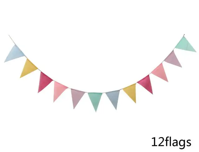 colourful triangles flag bunting