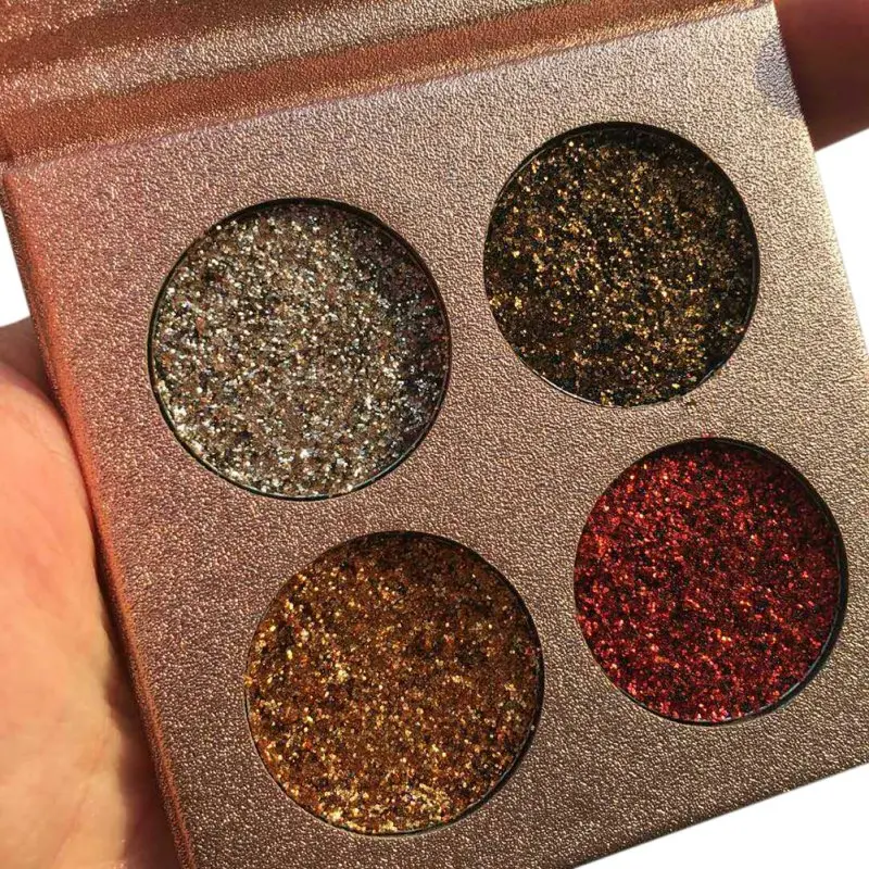 4 Colors Glitter Eye Shadow Bright Rainbow EyeShadows Beauty Cosmetic