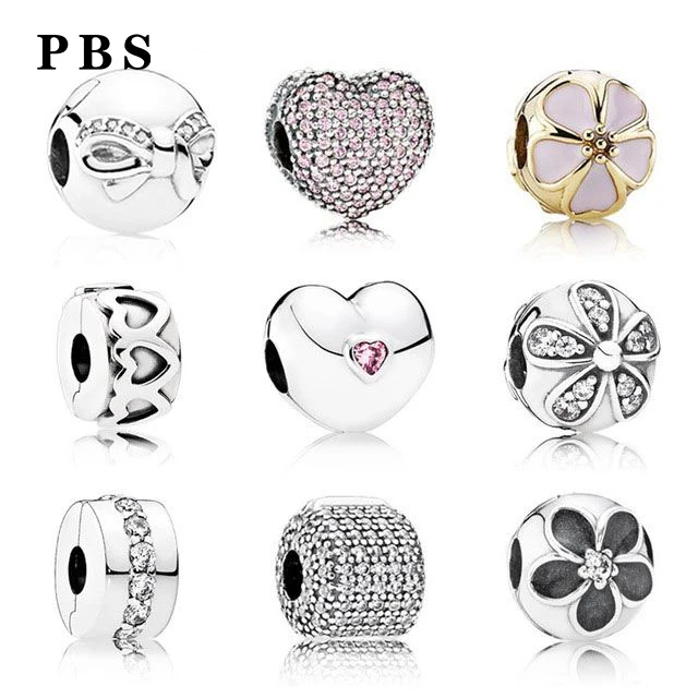 

PBS 925 Sterling Silver Original Copy High Quality 1:1 Cubic Zirconia Heart-shaped Fasteners Logo Free Wholesale Manufacture