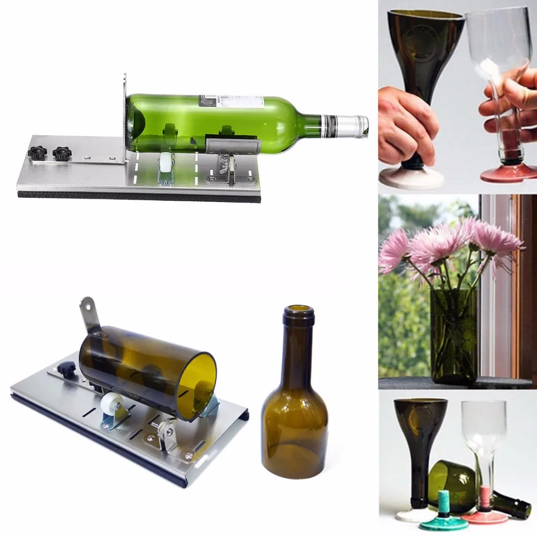 Durable Glass Wine Bottle Cutter Silver 300*125*19mm Cutting Machine DIY Craft Cutting Tools
