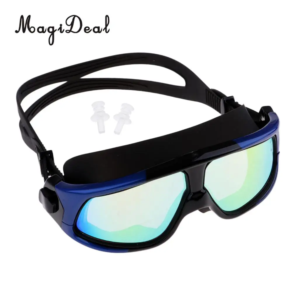 MagiDeal Unisex Anti-Fog Diving Mask Snorkeling Kayak Goggles w/ Ear Plug for Water Sports Freediving Swimming SCUBA Snorkeling