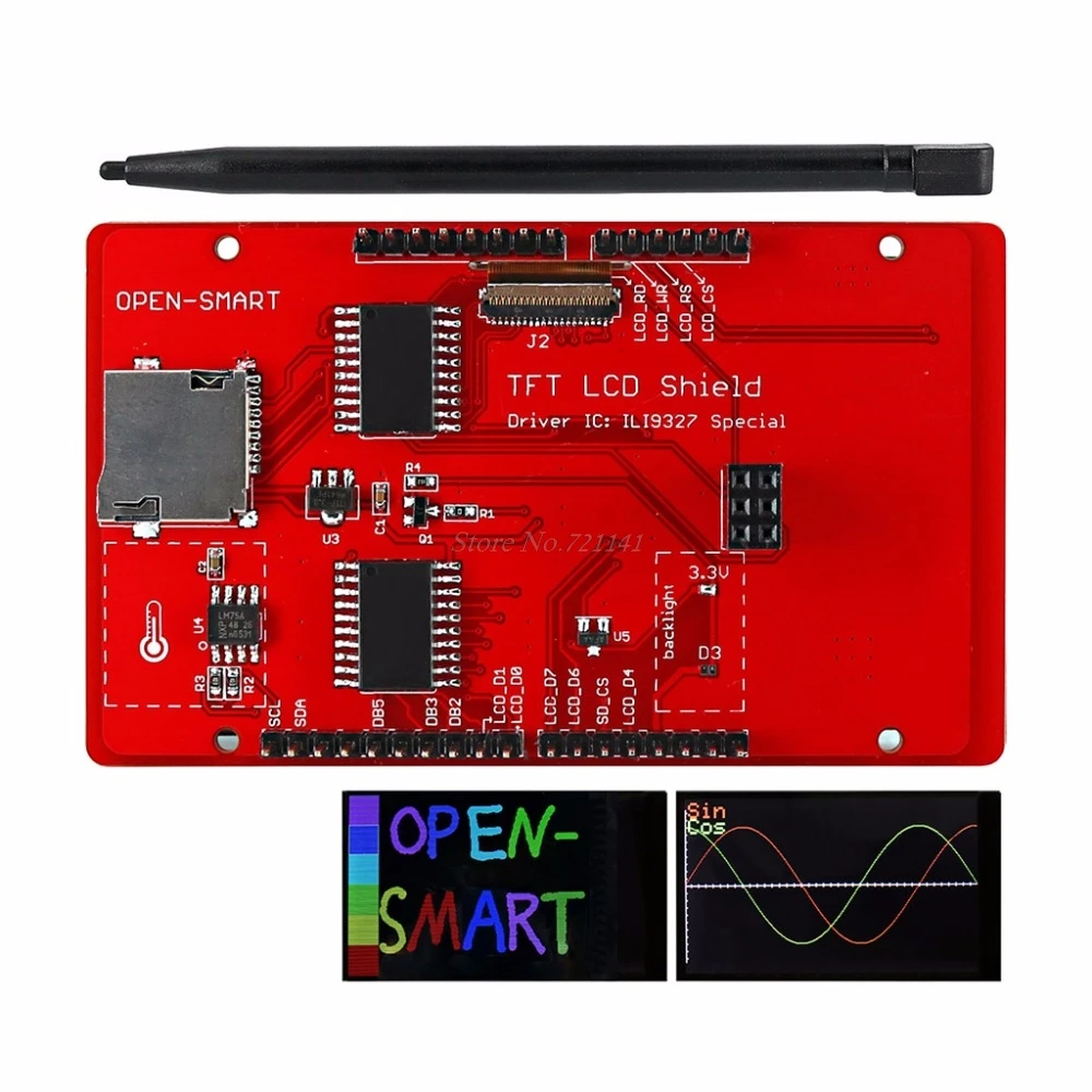 3," TFT lcd сенсорный экран расширительный экран с стилусом