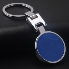 10 шт./партия, двухсторонний цинковый автомобильный брелок с логотипом, брелок для ключей, брелок для автомобиля, логотип Optinal