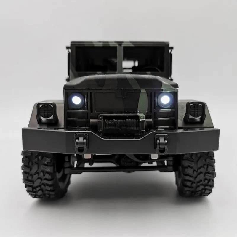 MN-77 2,4G 1:16 4WD внедорожные военные светодиодные фонари для грузовика RTR металлические c-образные балки четырехколесный привод