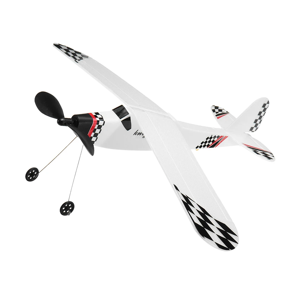 

Fly Aircraft DIY Assembly Tank Body Plane Powered By Rubber Band Metal Flight Model White Children Kids Outdoors Sports Fun