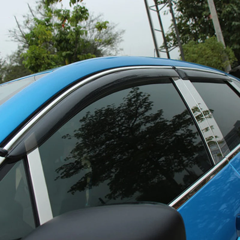 Для Renault Captur оконные козырьки тенты укрытия дождь солнцезащитный дефлектор защита вентиляционное отверстие защитные чехлы 4 шт. автомобильный Стайлинг