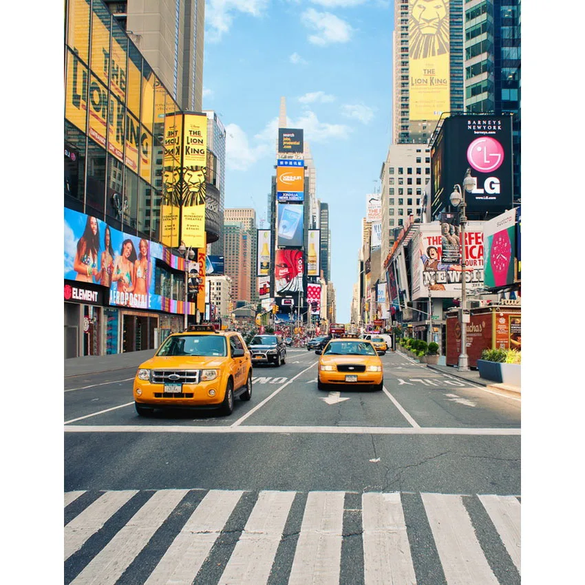 Vinyl Photography Backdrops city street photo Backgrounds