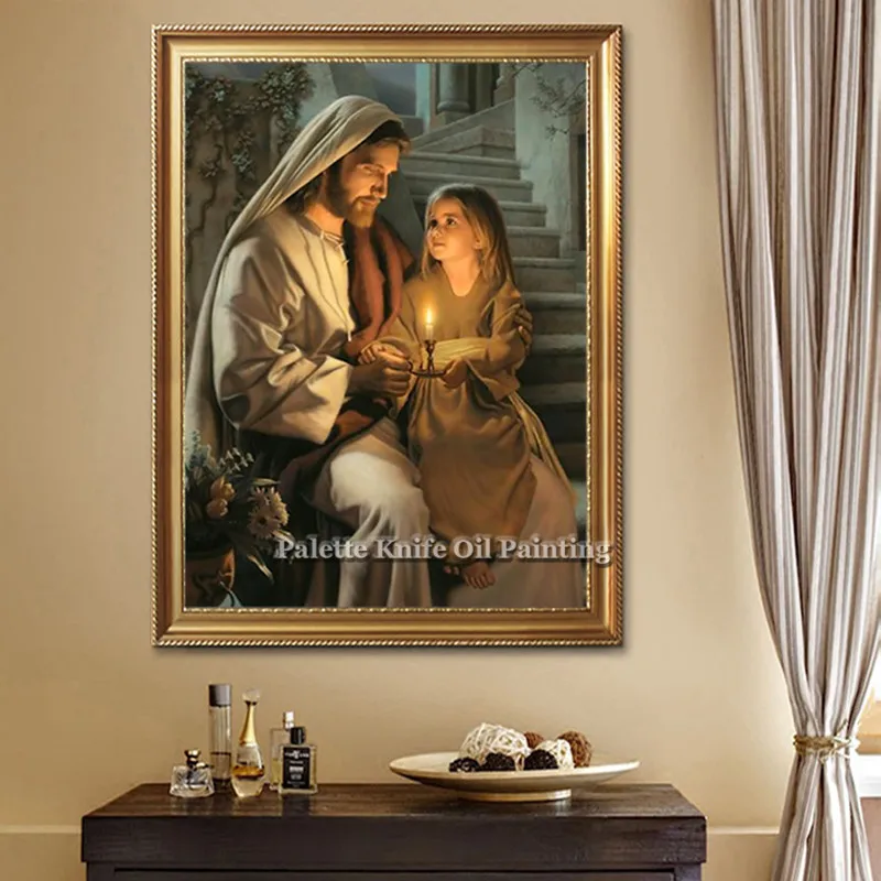 

Jesus Christ Jesus Canvas Posters and Prints Wall Art Pictures for living room Home Decor cuadros decoracion Oil painting 14
