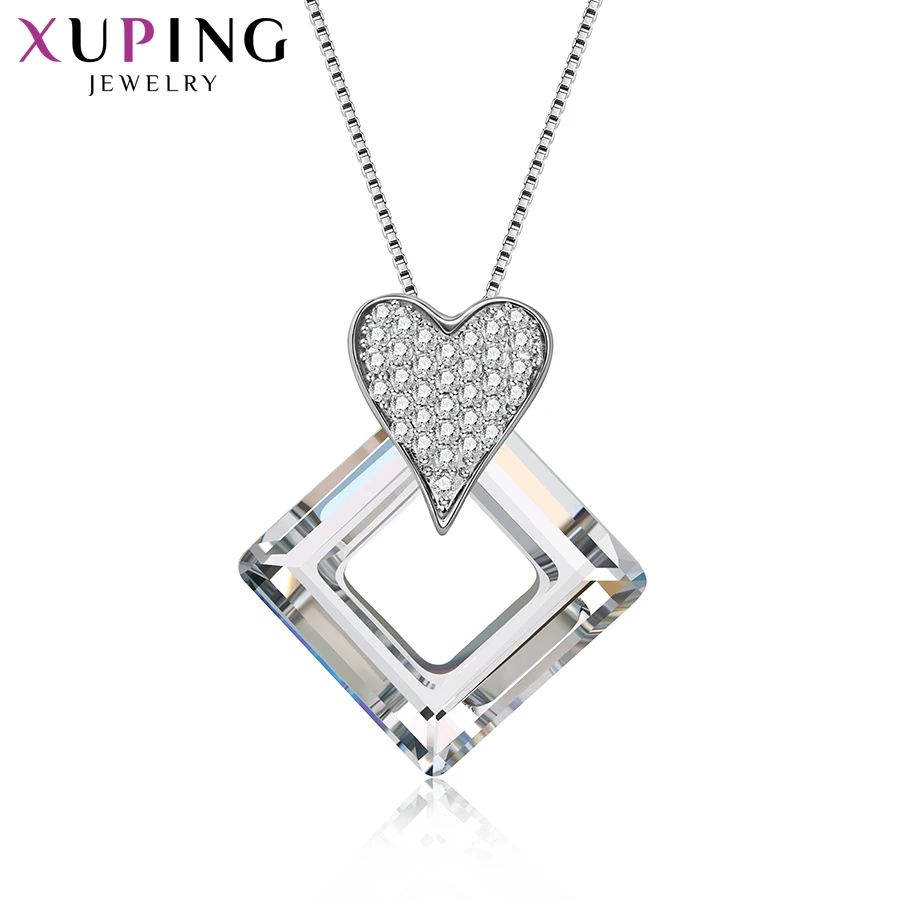 Xuping ювелирные изделия мода квадратный кулон кристаллы от Swarovski Красочные Изысканный Бесплатный подарок упаковка для девочек женщин S139-30353