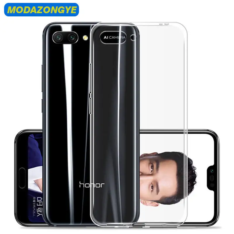 Чехол для Huawei Honor 10 мягкий прозрачный чехол из ТПУ задний силиконовый телефона 5 84