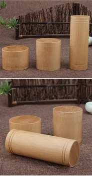 Vintage Bamboo Tea Box Storage Box Tea Canister Boxes Tea Jar Caddy Seal Storage Bottle Case Handmade Organizer Spice Jar 5
