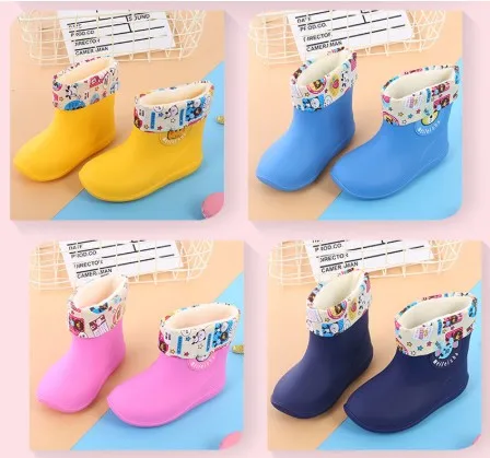 

Kids Shoes New Fashion Classic Children's Rain Shoes PVC Kid Cartoon Shoes Children's Water Shoes Waterproof