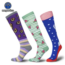 Модные Компрессионные носки унисекс с поддержкой ног для мужчин и женщин, чулки, эластичные гольфы, против усталости, варикозное расширение, спортивные носки для бега