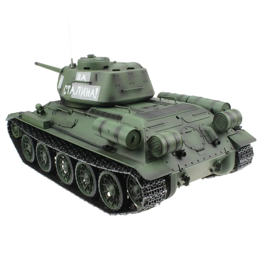 2.4G 1/16 Russian Army T34 T-34/85 RC Battle Tank World War II Model ...