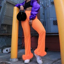 Летние Купальники женские штаны с завышенной талией Прозрачные расклешенные с широкими штанинами сетчатые купальные Брюки пляжная одежда купальная одежда