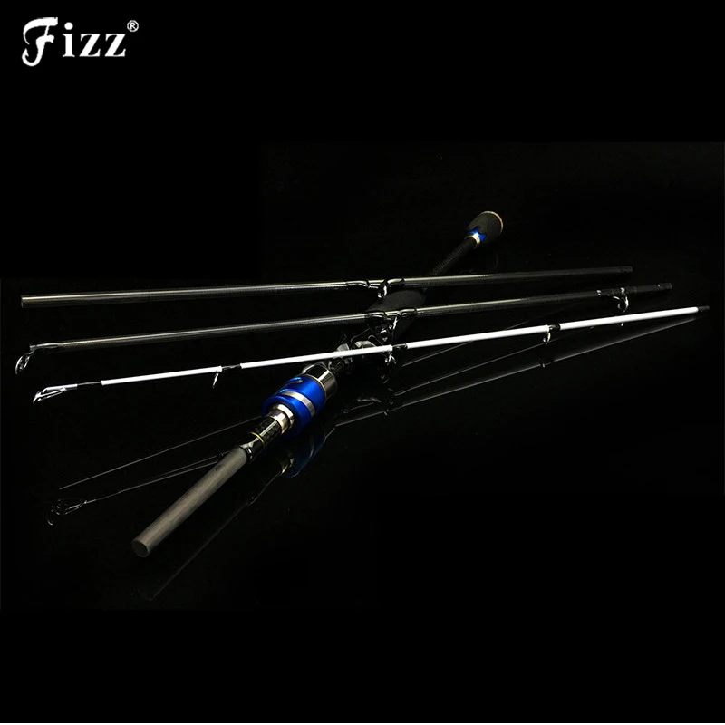 

High Carbon Fiber Spinning Fishing Rod 1.8M 2.1M 4 Sections Travel Rod Casting Rod Medium Fast Action 10-25g Super Lightweight